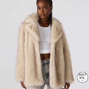 Steve Madden Fur Coat - Brand New